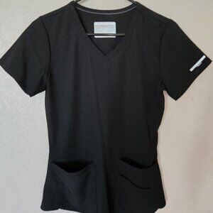 Skechers XS Black Scrub Top